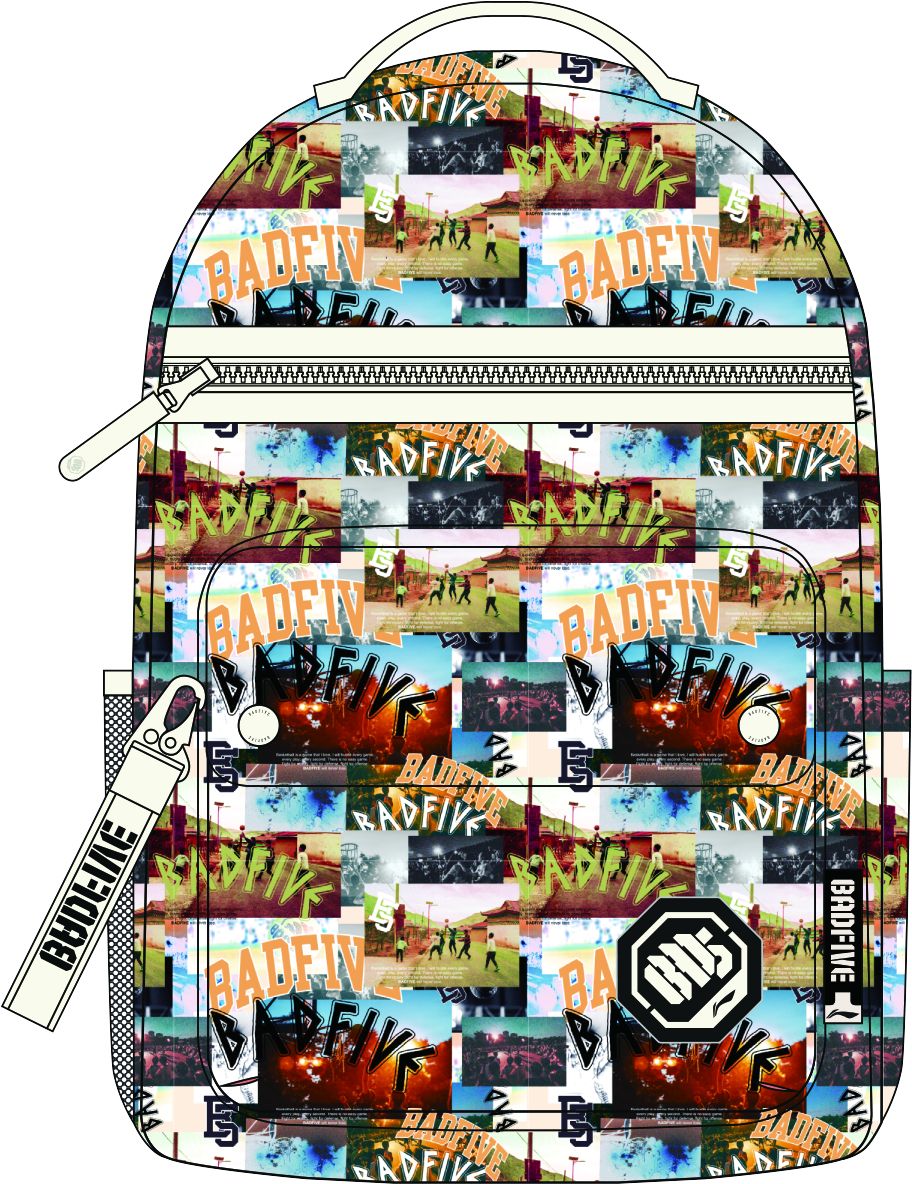 Unisex Basketball-Backsack Badfive "Anti-Warrior" allover - ABST055