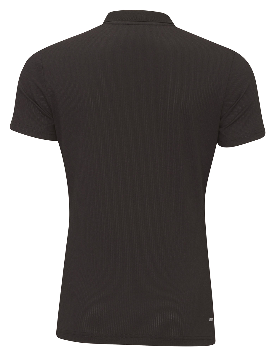 Women Sports Polo Shirt Team-Line Black - APLR126-3