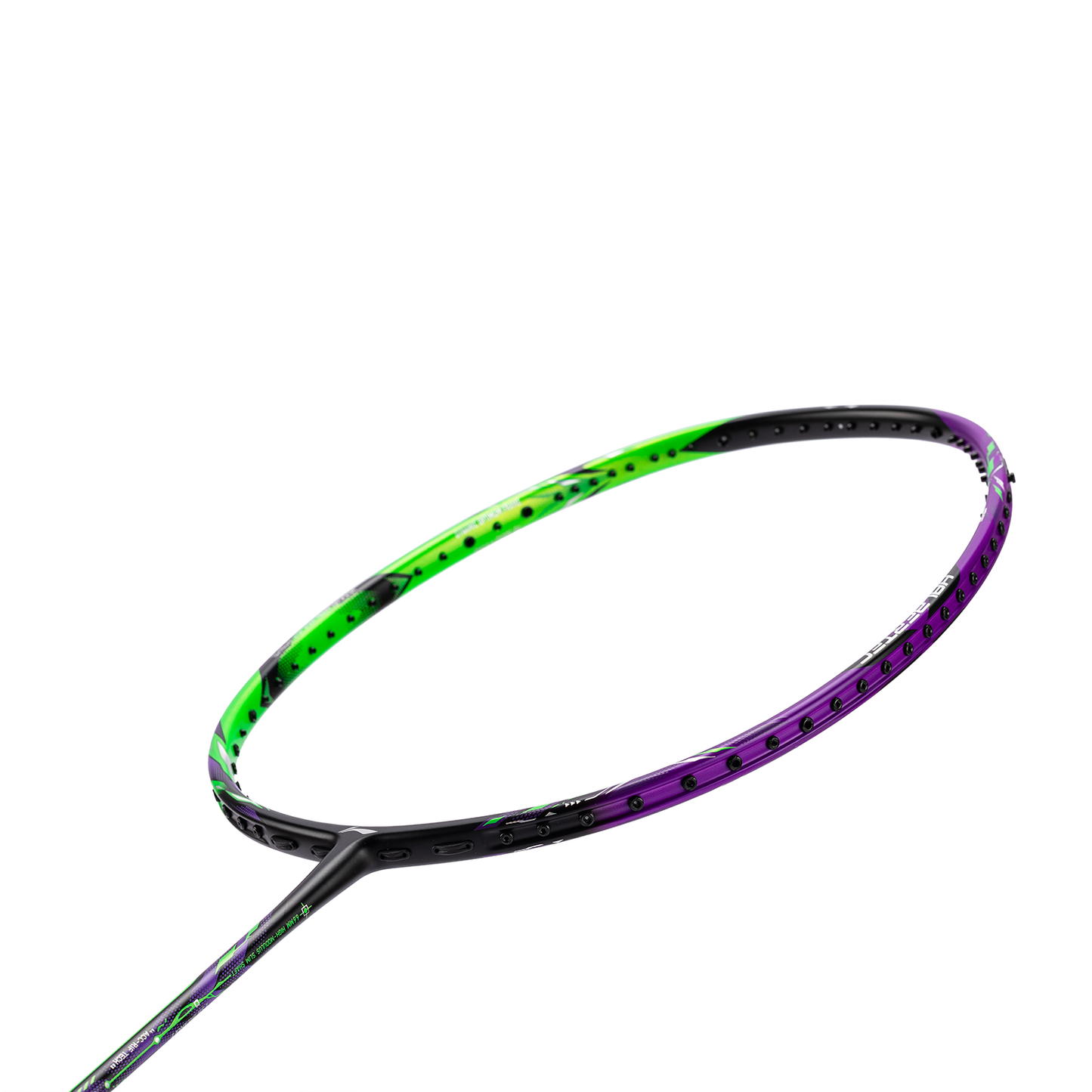 Badmintonracket HalberTec 9000 (4U) G6 - green/purple - unstrung - AYPU021-46