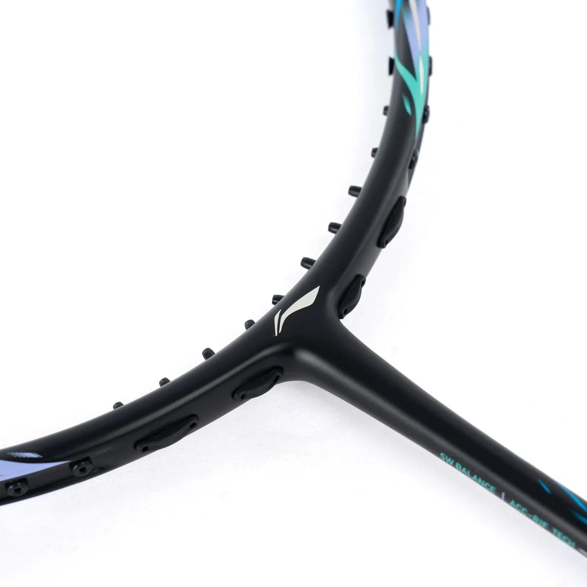 Badmintonschläger HalberTec 7000 (4U) türkis/lila - unbespannt - AYPW015-4