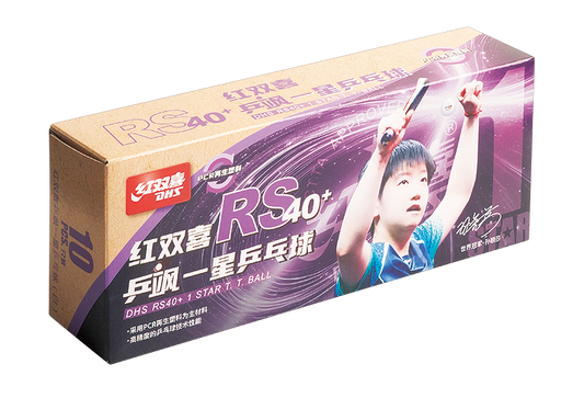 DHS Tabletennisball RS40+ 1-Star white (10 Pack) - DXAV005-2