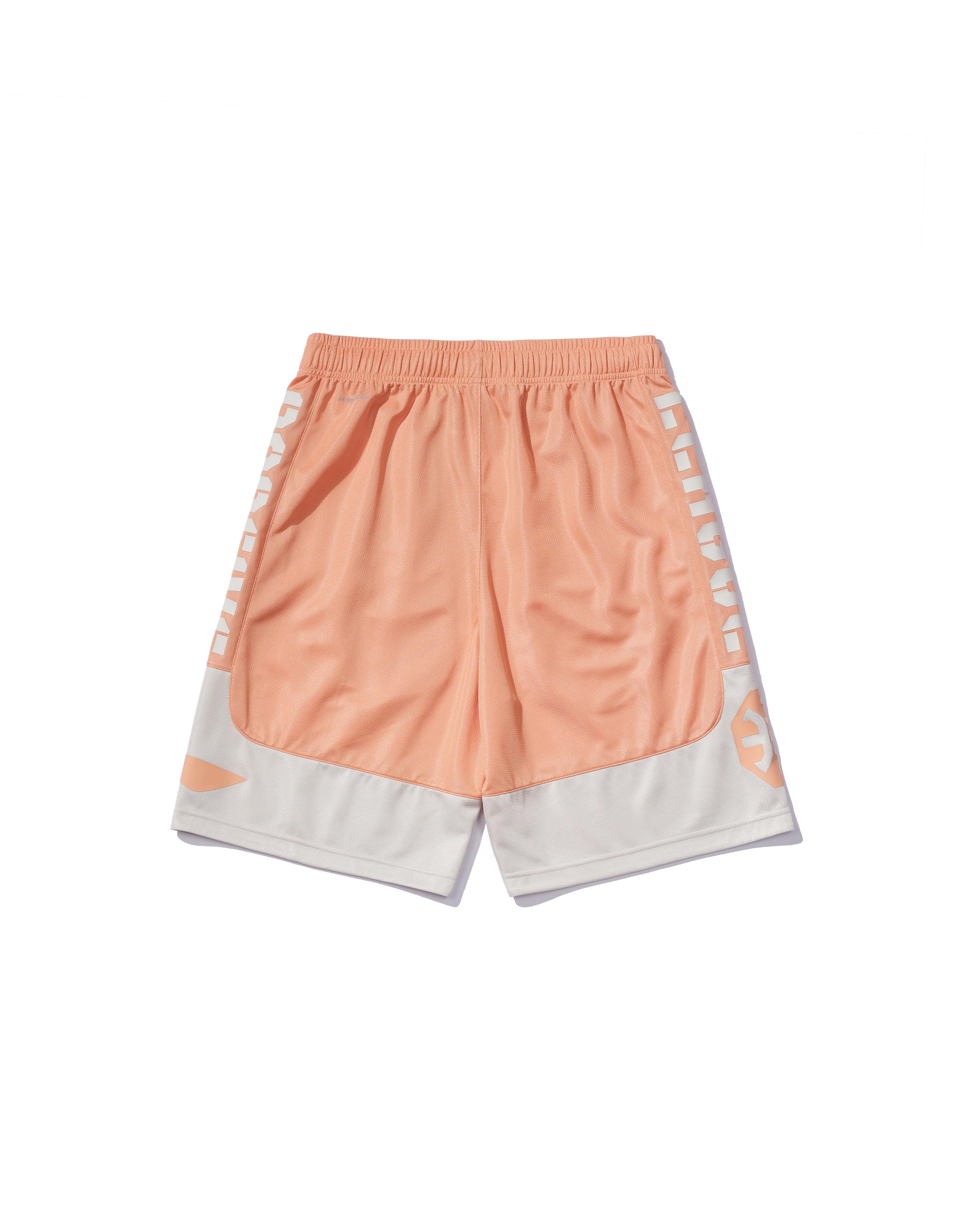 Unisex Basketball Shorts "Anti-Warrior" Badfive BIG Orange-Gray - AAPT045-6