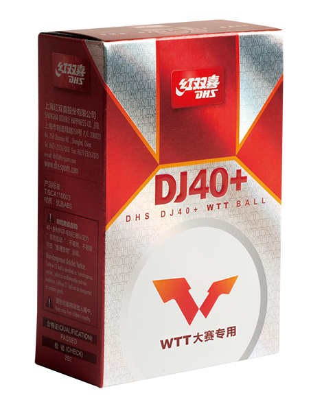 DHS Table Tennis Ball DJ40 WTT White (6 Pack)