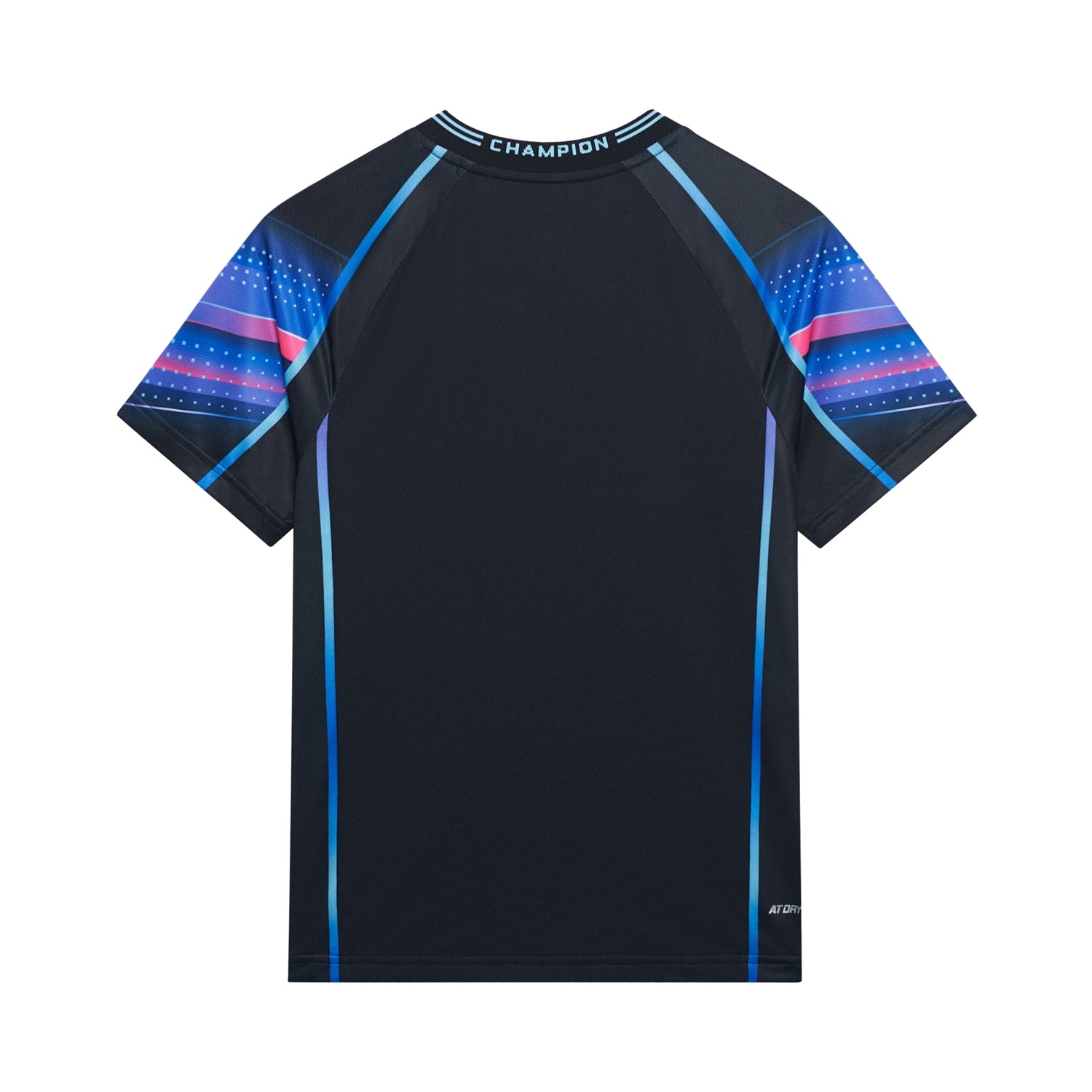 Table Tennis Children's National Team Competition Jersey "Champion" - black/pink- AAYT034-4