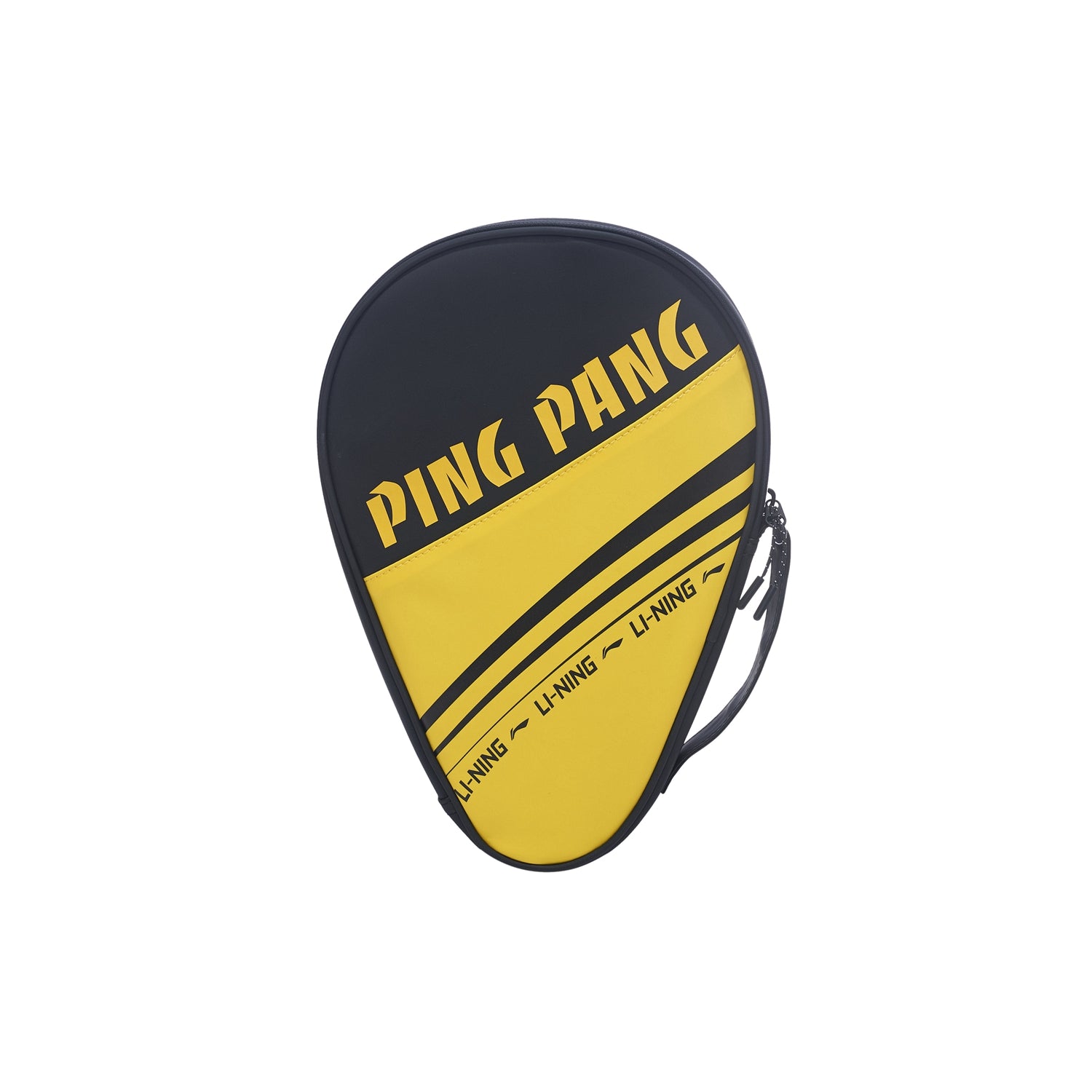 Table tennis cover/bag "Ping Pang" black-yellow - ABJT003-2