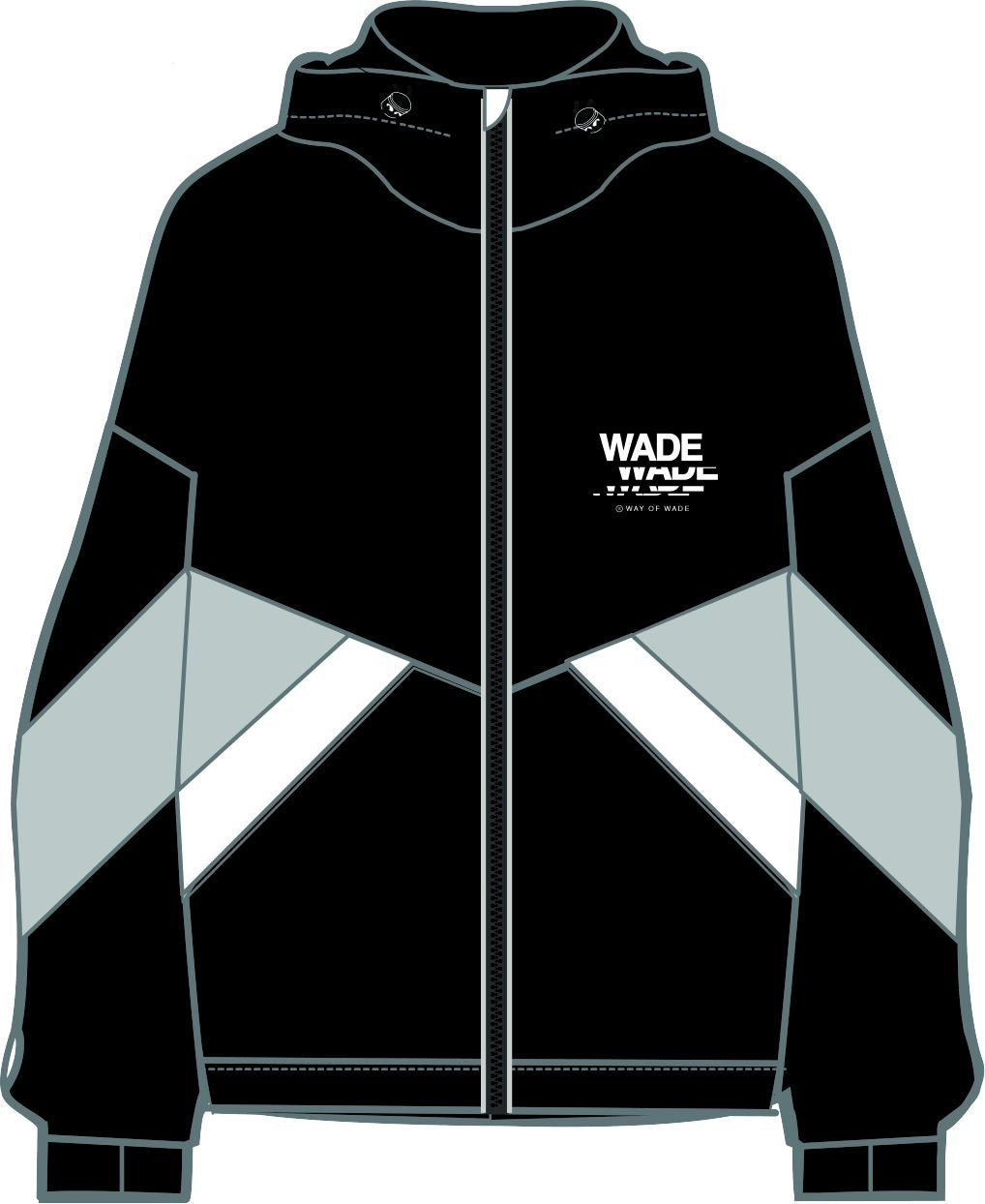 Unisex Basketball Windbreaker Wade black - AFDT307-1