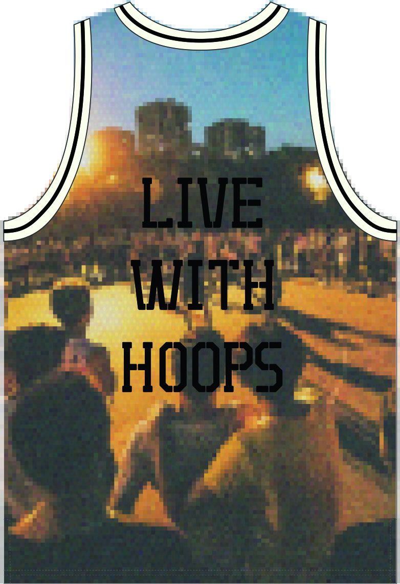 Unisex Basketball Competition Top "Live with Hoops" Badfive colorful - AAYT041-1