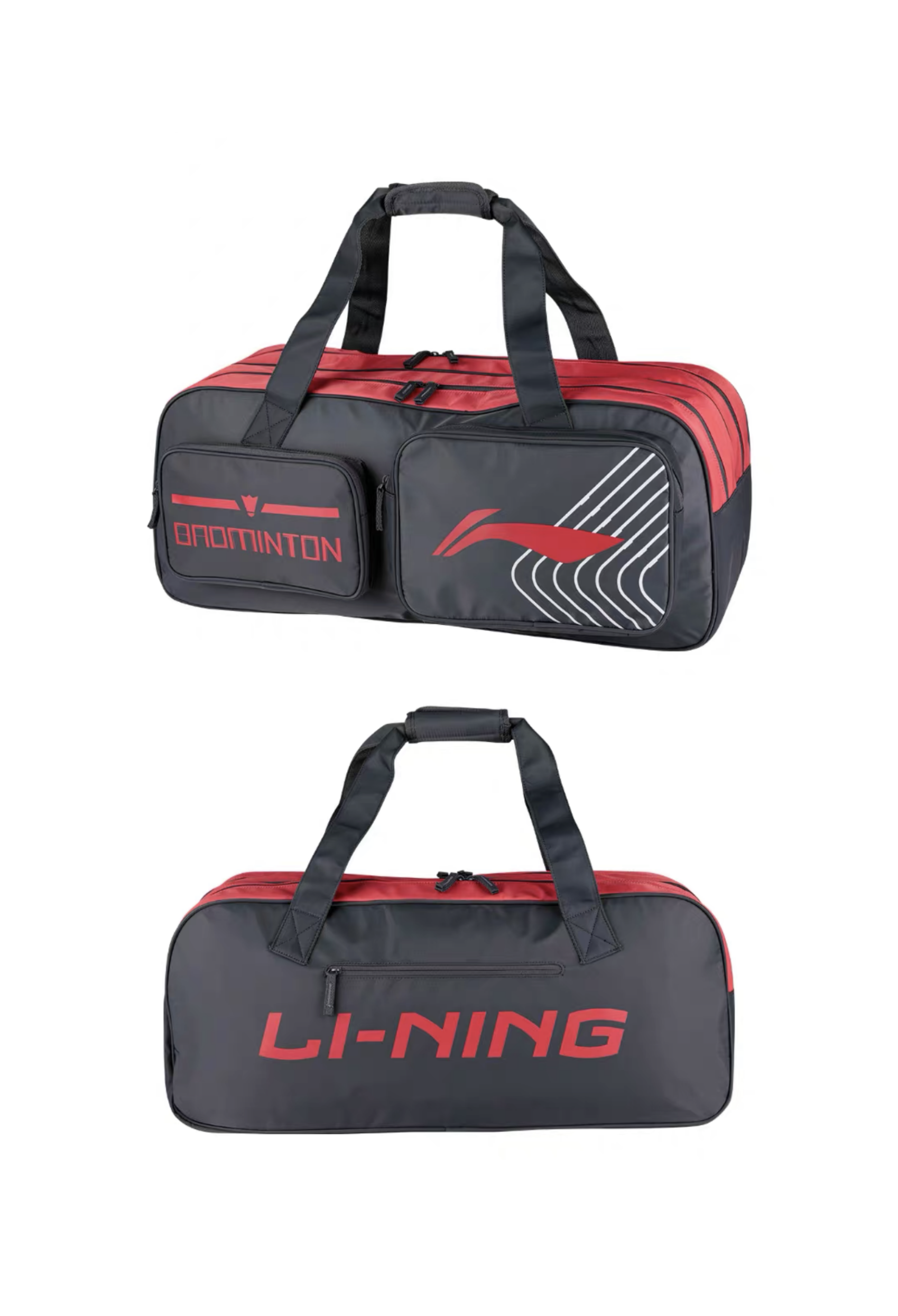 Badminton Square Bag "Badminton 2.0" grau/rot - ABJT055-3