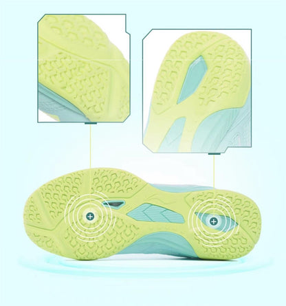 Unisex Table Tennis Competition/Training shoe Hawk Eye 2.0 - green - APTT005-4
