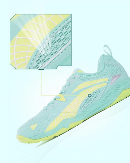 Unisex Table Tennis Competition/Training shoe Hawk Eye 2.0 - green - APTT005-4