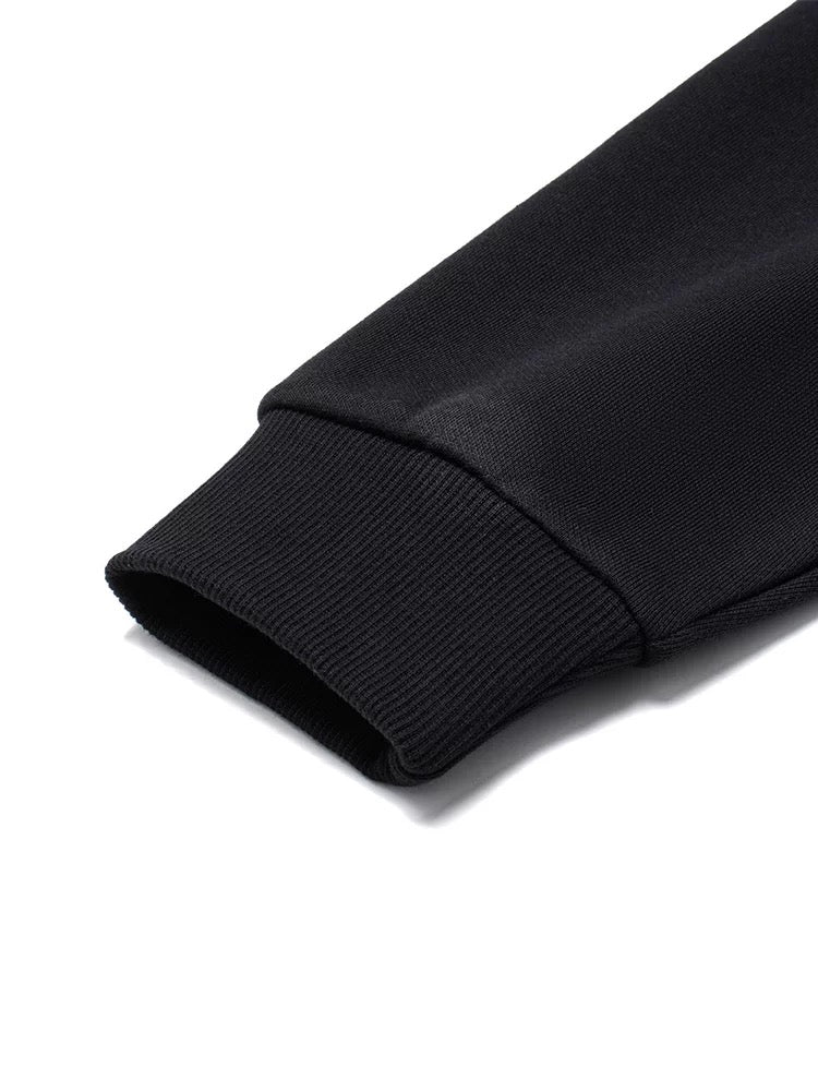 Unisex Skateboard Casual Sweater "LN FIRE" schwarz - AWDT949-1