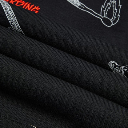 Unisex Skateboard Casual Hoody "Boards" schwarz - AWDT955-1