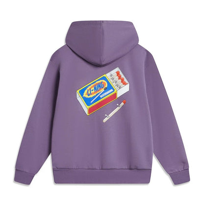Unisex Skateboard Casual Hoody "LN FIRE" lila - AWDT953-2