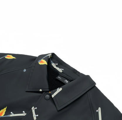 Unisex Skateboard Casual Windbreaker "Skateboards" LTD schwarz - AFDT699-2