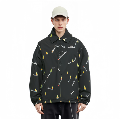 Unisex Skateboard Casual Windbreaker "Skateboards" LTD schwarz - AFDT699-2