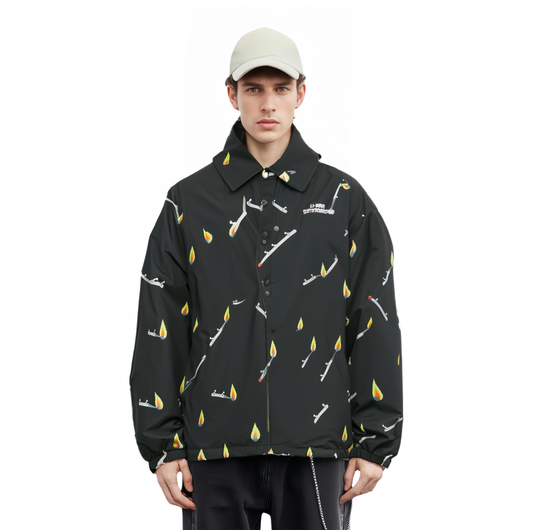 Unisex Skateboard Casual Windbreaker "Skateboards" LTD schwarz - AFDT699-2