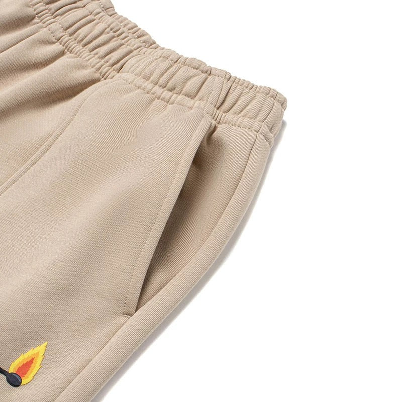 Unisex Trainingshose Pants "Skateboarding Match" hellbraun - AKLT949-2