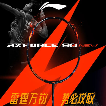 Badmintonracket AXFORCE 90 NEW BLACK EDITION (3U) unstrung - AYPV001-3