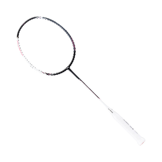Badmintonschläger HalberTec 2000 (4U) white/black- bespannt  - AYPT377-40