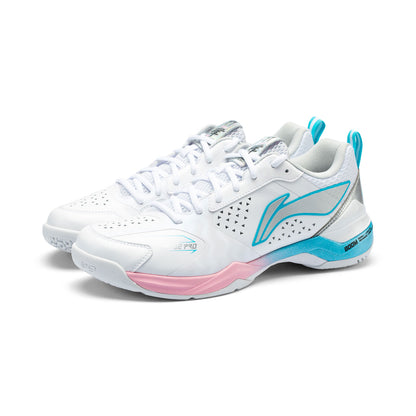 Unisex Badmintonshoe ''Blade II Pro'' - white/pink/lightblue - AYZV001-2