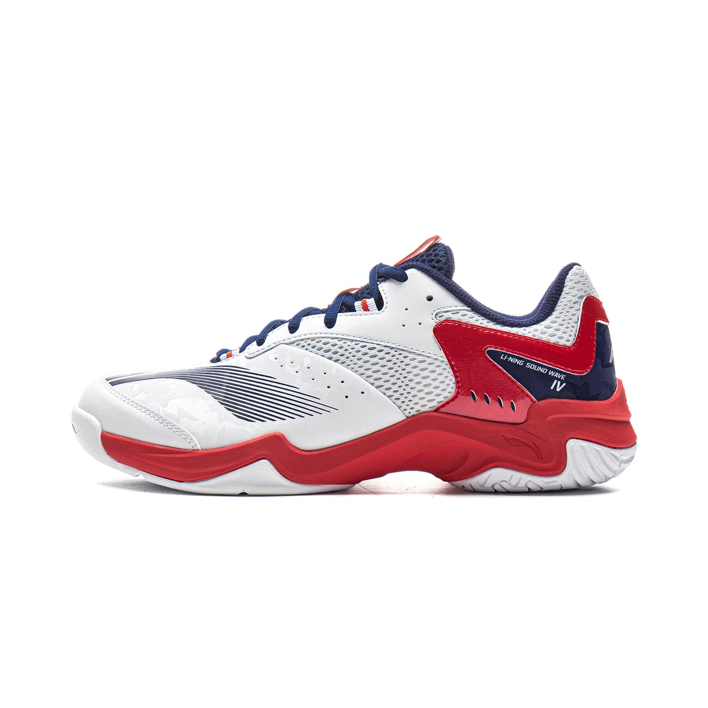 Unisex Badmintonschuh Soundwave - weiß/rot - AYTV015-3