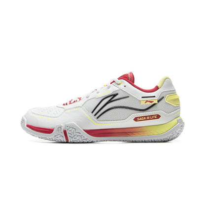 Badmintonschuh "Saga III Light" weiß/rot/gelb -AYTV003-3