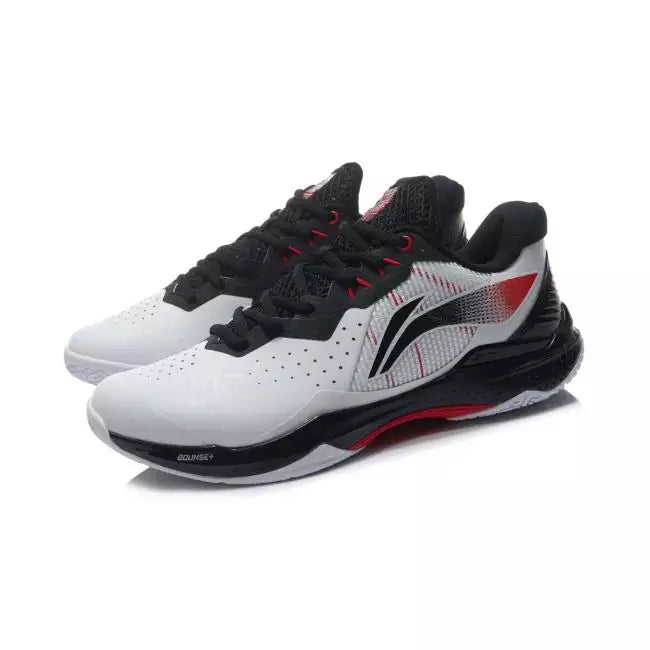 Unisex Badmintonschuh Donner weiß/schwarz - AYAS018-2