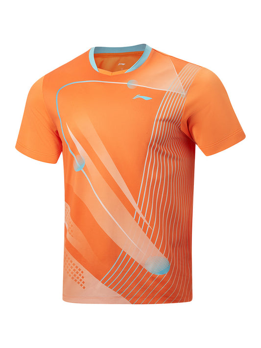 Tischtennis Unisex Zone Wettkampftrikot - orange - AAYW013-3