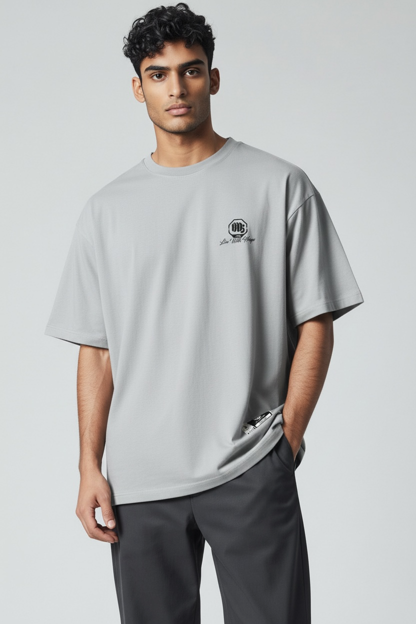 Unisex Basketball T-Shirt "BADFIVE" No-War hellgrau - AHST281-3