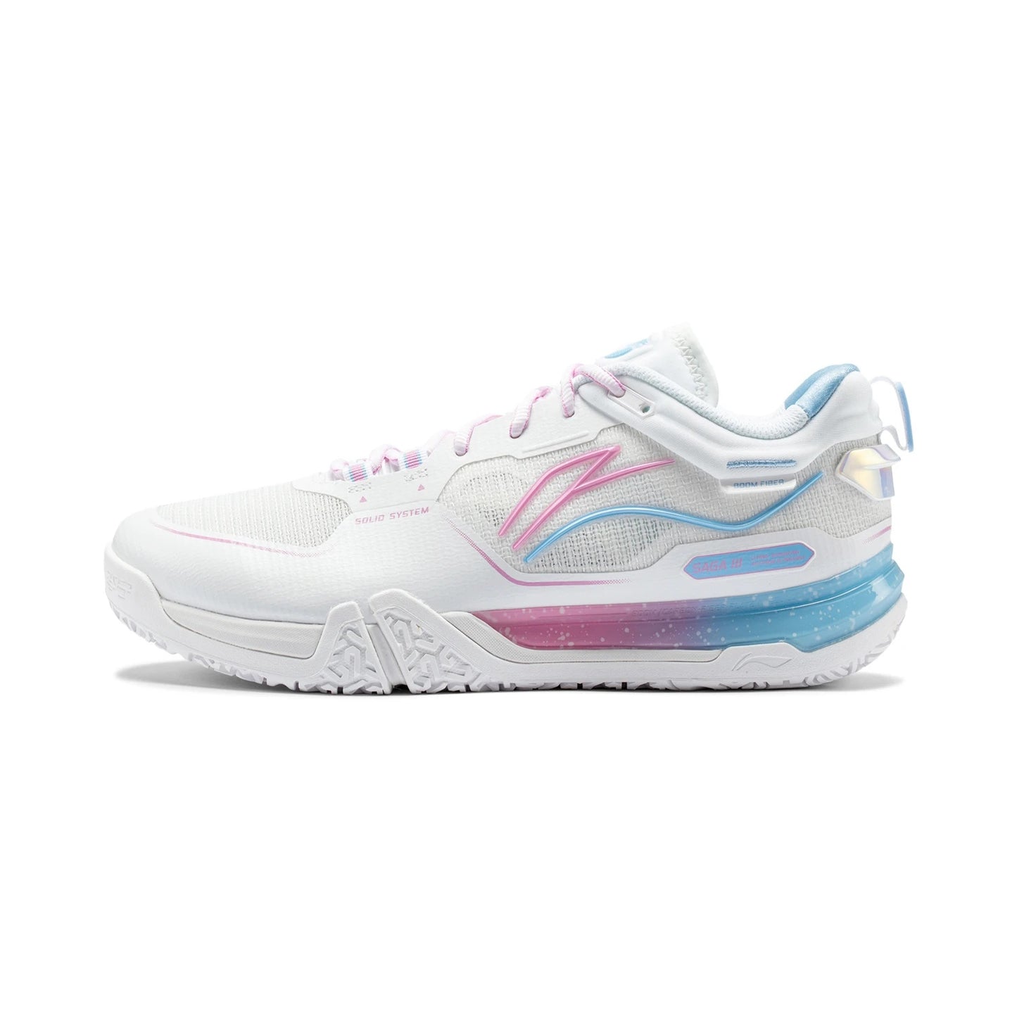Unisex Badmintonschuh Saga 3 Pro - weiß - AYAV001-1