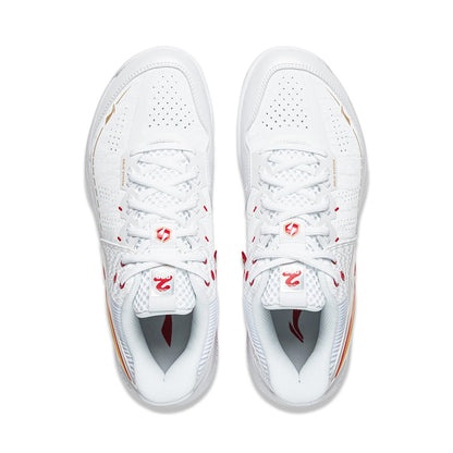 Unisex Badmintonschuh Donner 2 Pro - weiß/rot  - AYAW001-5