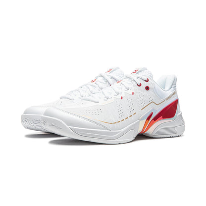 Unisex Badmintonschuh Donner 2 Pro - weiß/rot  - AYAW001-5