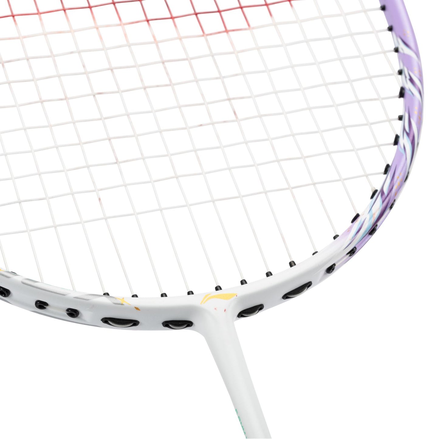 Badmintonschläger BladeX 600 (4U) White - Lilac - unbespannt  - AYPV015-4