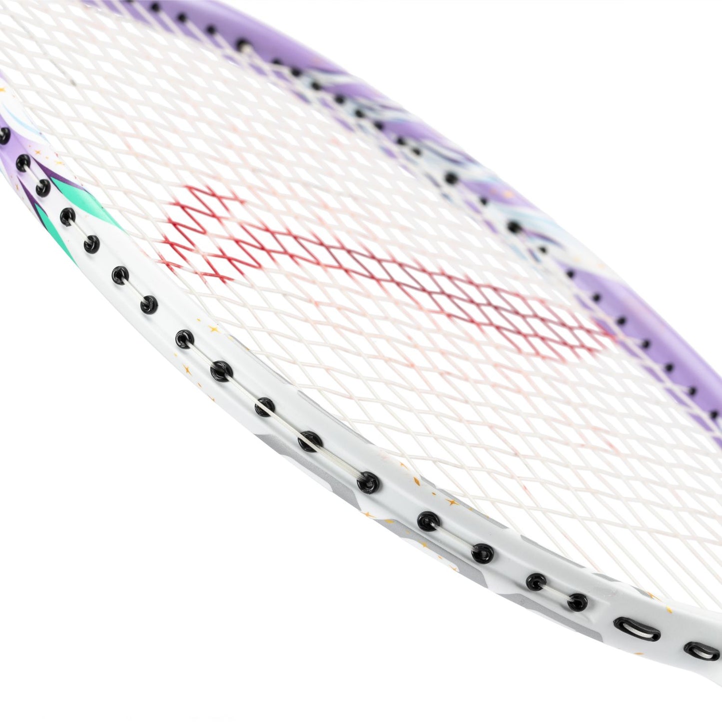 Badmintonschläger BladeX 600 (4U) White - Lilac - unbespannt  - AYPV015-4
