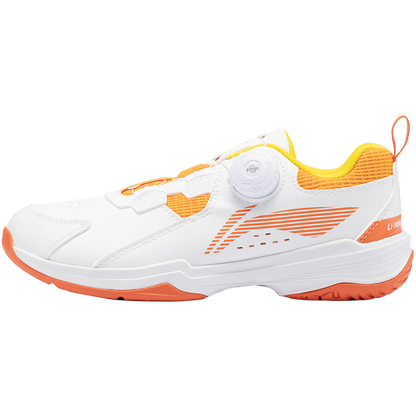 Kinder Badmintonschuh ''Almighty King'' weiß/orange - AYTT040-2