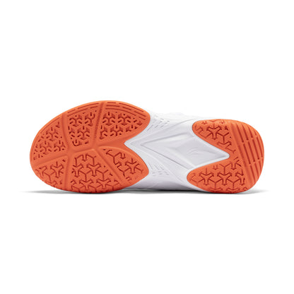 Kinder Badmintonschuh ''Almighty King'' weiß/orange - AYTT040-2