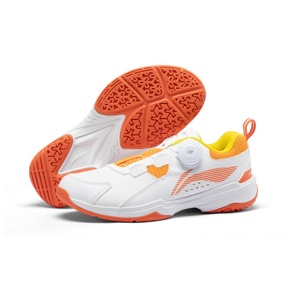 Kinder Badmintonschuh ''Almighty King'' weiß/orange - AYTT040-2