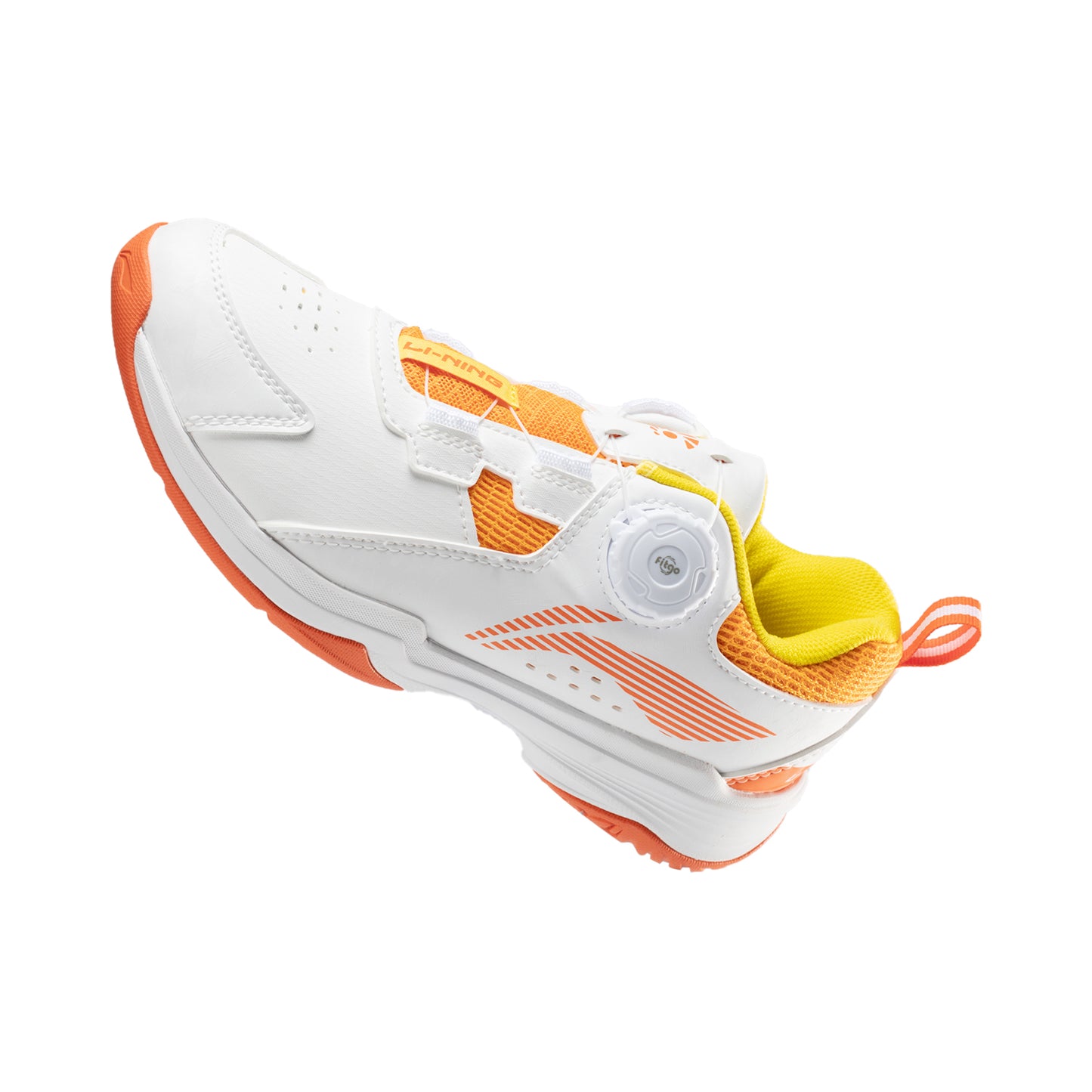 Kinder Badmintonschuh ''Almighty King'' weiß/orange - AYTT040-2