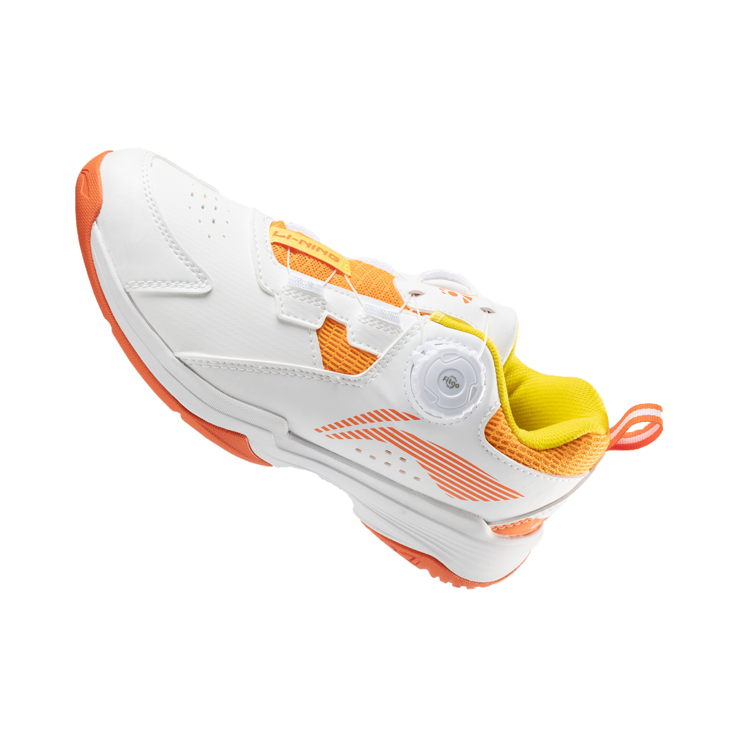 Kinder Badmintonschuh ''Almighty King'' weiß/orange - AYTT040-2
