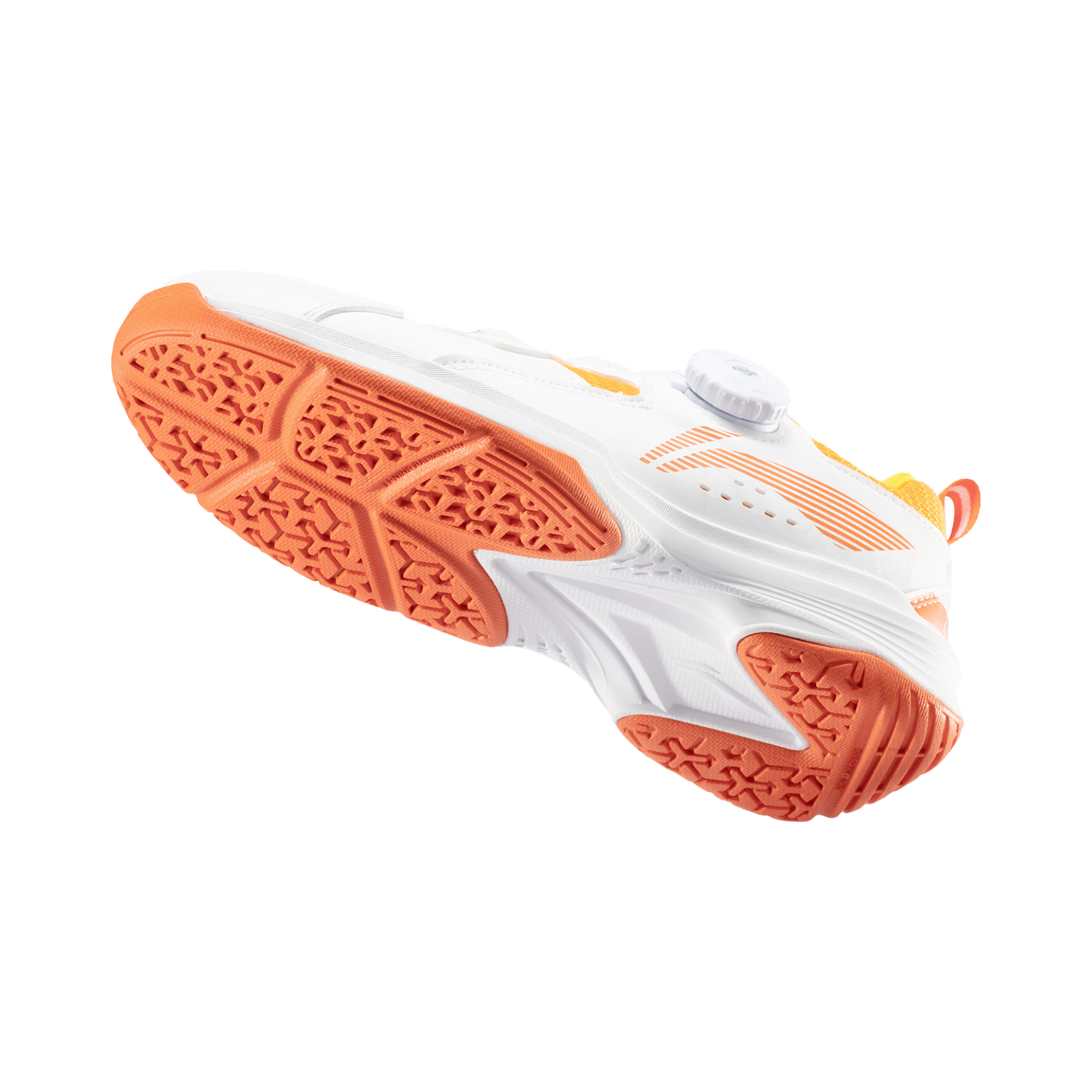 Kinder Badmintonschuh ''Almighty King'' weiß/orange - AYTT040-2