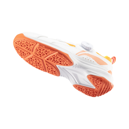 Kinder Badmintonschuh ''Almighty King'' weiß/orange - AYTT040-2