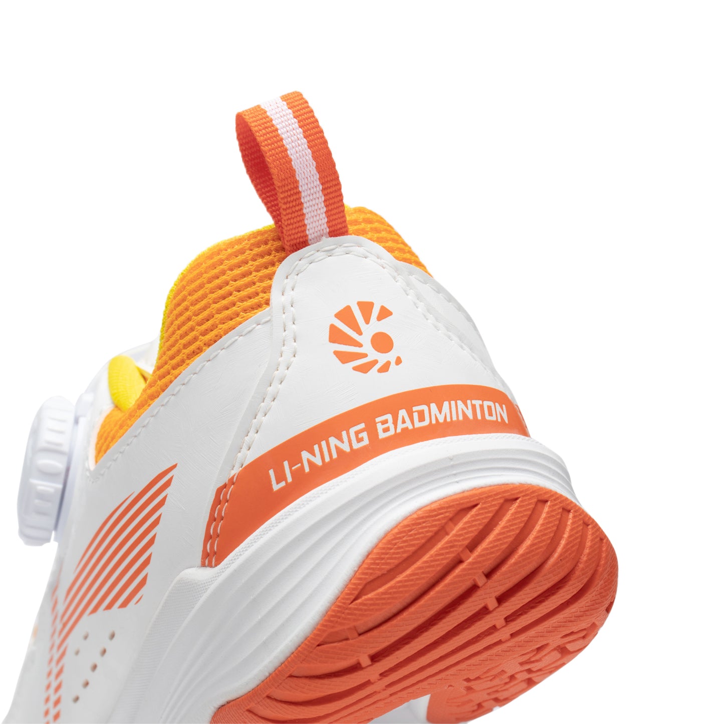 Kinder Badmintonschuh ''Almighty King'' weiß/orange - AYTT040-2
