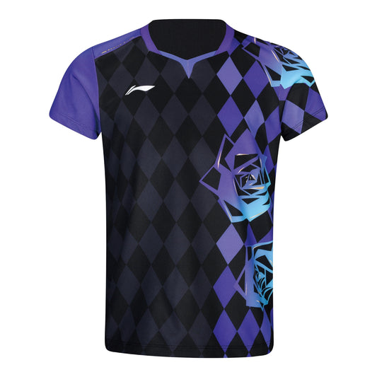 Tischtennis Kinder WM 2026 Wettkampftrikot - schwarz - AAYW094-1