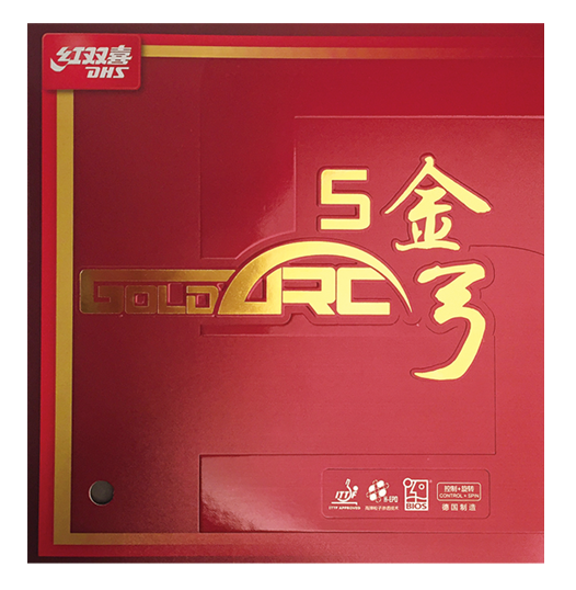 DHS GOLD ARC 5 47,5 (europäische härte) 2,1 schwarz - DXDM007-5