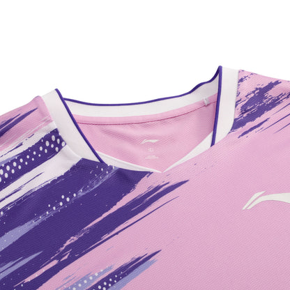 Herren Wettkampfshirt "National Teams" Lines - hell-lila - AAYV025-4