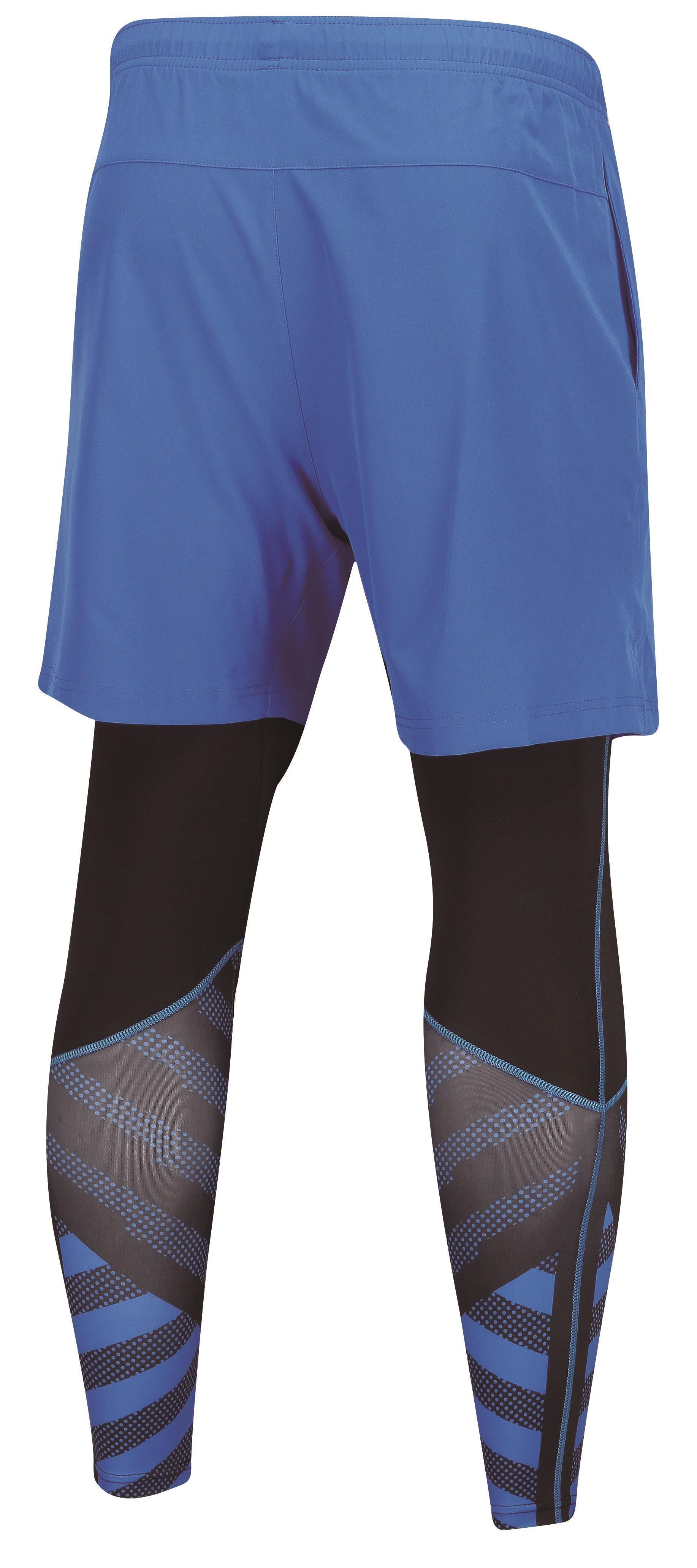 Herren Leg Warmer Shorts inklusive Tight blau - AAPN151-2