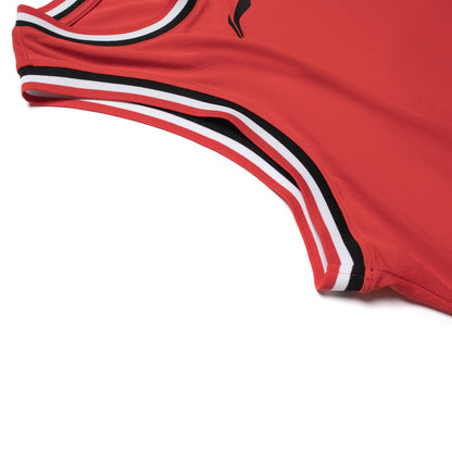 Unisex Basketball Competition-Dress BASICS (Set with Tank and Shorts) Red - AATT001-2