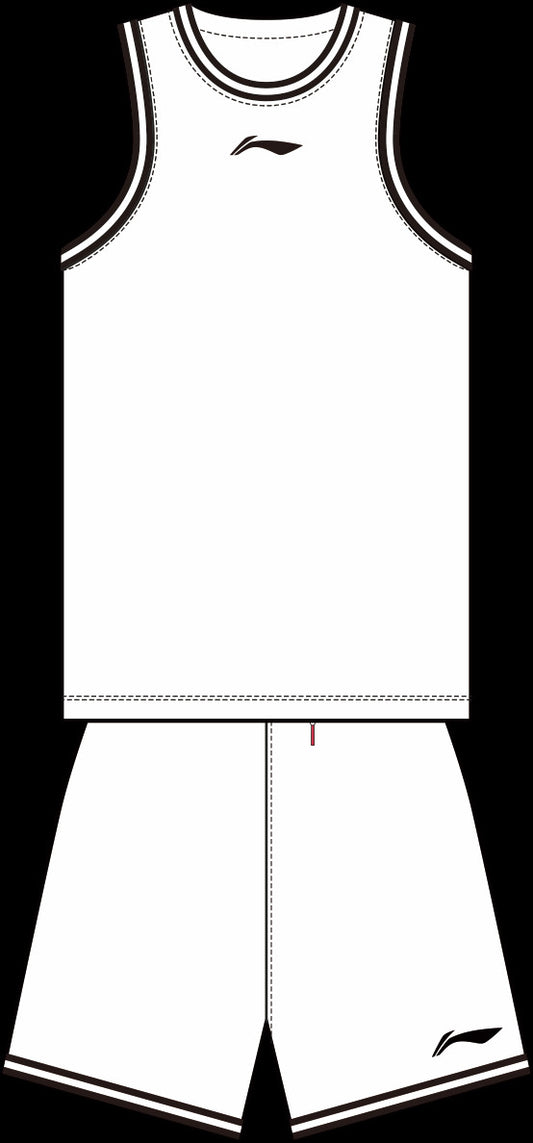 Unisex Basketball Competition-Dress BASICS (Set with Tank and Shorts) white - AATT001-4