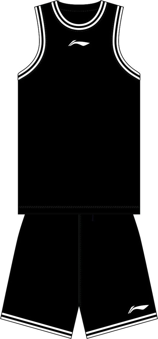 Unisex Basketball Competition-Dress BASICS (Set including Tank and Shorts) Black - AATT001-6
