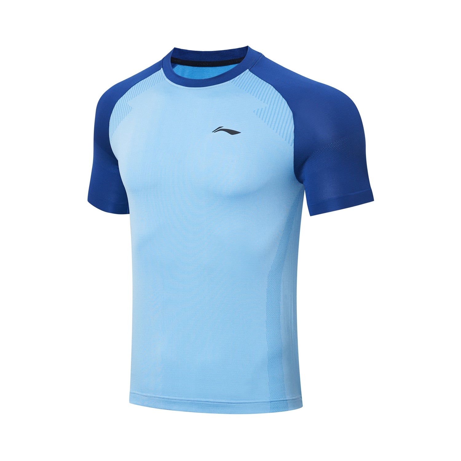 Table tennis unisex competition dress "Base" (set of shirt and shorts) light blue + blue - AATT003-2